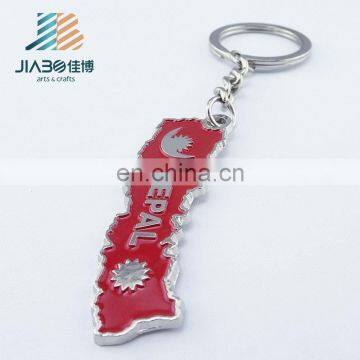 Nepal Soft Enamel Irregular Shaped Souvenir Custom Metal Keychain Supplier photo-5