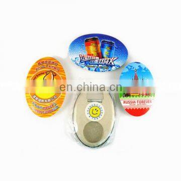 Oval Customized Bottle Opener Fridge Magnet For Promotion