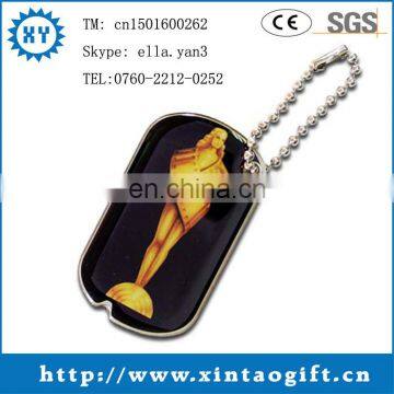 Factory direct sale high quality printed sexy girl dog tag