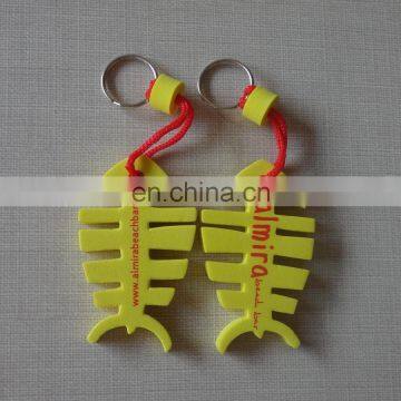 New products fish shape EVA material custom keychain holder with logo