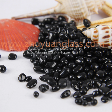 Wholesale Crushed Glass Seed Beads Aquarium Landscaping 1-3mm Black Aggregates Glass Bead photo-3