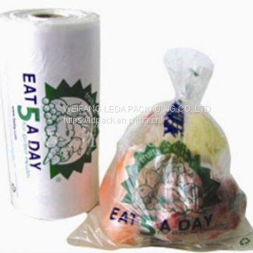 HDPE produce bag on roll