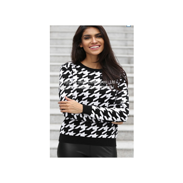 OEM Factory Fall Design Women Turtleneck Pullover Knit Sweater