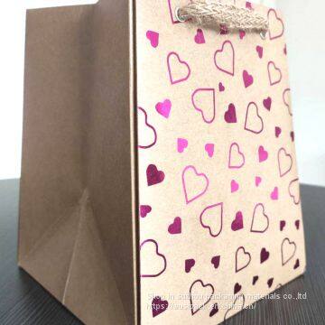 Trapezoidal Flower Foldable Handbag Kraft Paper Gilding, no Adhesive Bonding photo-3