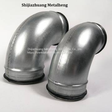 Spiral Pressed Bends Stamped Elbows With Gasket for Ventilation Duct System photo-2