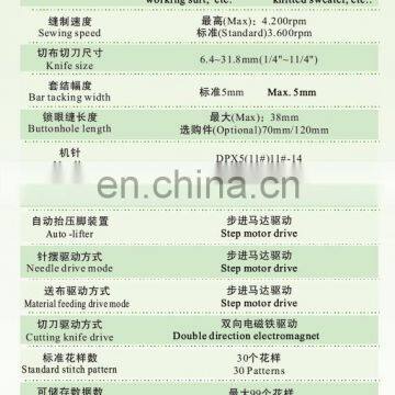 Computerized High-speed Lockstitch Buttonholing Sewing Machine photo-2