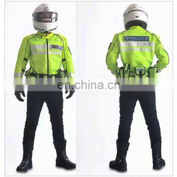 300D Oxford Fabric Coated Pu white waterproof rescue suit stormsuit environmental sanitation suit fluorescent raincoat