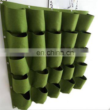 Green wall hanging Felt fabric planter grow bag for garden flower 2020