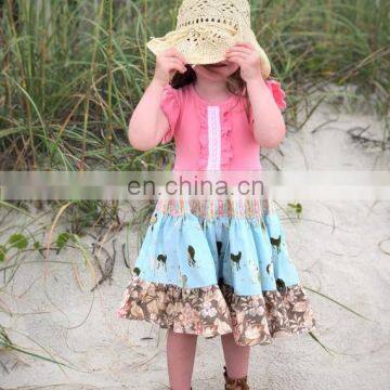 Girls horse gift dress toddler outfit firld portrait dress  birthday dress boutique