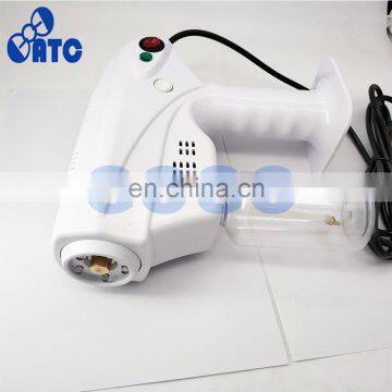 1200W 110v-220v Handheld Atomization Disinfection Fog Machine Stage Smoke Machine Blue Light Nano Steam Gun Hair Spray Machine photo-4