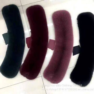 Supply Down Jacket, Cotton Coat, Coat, Collar, Cap Strip, Artificial Wool and Fox Tail Hair, Raccoon Dog Hair, Real Fur, Grass Collar Can be Processed and Customized photo-2