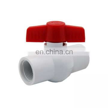 High Quality With Nice Price 1/2''-4'' PVC Red Handle Compact Ball Valve