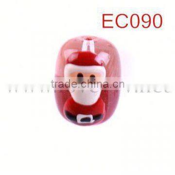 lovely hot sale Santa claus chuny plastic bead for DIY bracelet