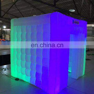Customized Size 2.2*2.2m Led Light Inflatable Photo Booth Photobooth Enclosure Wall for Sale photo-3