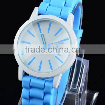trendy silicone twisted watch,braid silicone wrist watch with cheap price