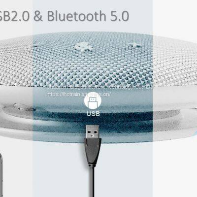 Hotrain FX600UB Grey Portable Omni-directional USB Bluetooth Conference Microphone Speaker With Mics for Conference Meeting Entertainment photo-3