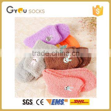 winter floor women girls warm soft colorful socks with cute cartoon