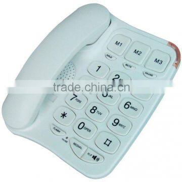 3 one-touch big button corded telephone for senior person or old people