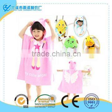 New arrive! top children cotton hooded bathrobe with most choices for cartoon images