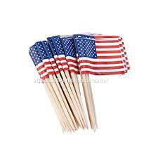 Cupcake decoration American Flag Food Pick restaurant wood toothpick cupcake toppers