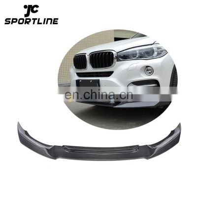 Carbon Fiber Car Front Lip Spoiler for BMW X6 F16 x Drive Series 15-16