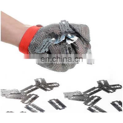 Safety Cut Proof Stab Resistant Stainless Steel Wire Metal Mesh Glove