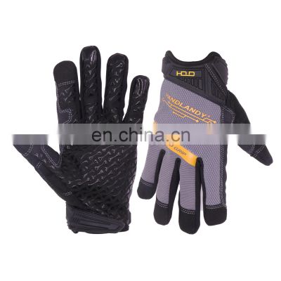 HANDLANDY Full Finger U-wrist Anti Slip Cycling Gloves Mechanic Working Gloves Construction Dirt Bike Anti-slip Grip gloves