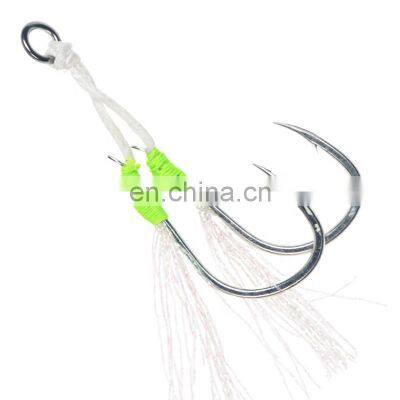 BKK  high carbon steel fishhook slow jigging hook anzuelos de pesca  double hook fishing