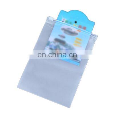 Custom LOGO Clear Zip Lock Plastic Underwear Zipper Swimming Clothes Packaging Bag photo-2