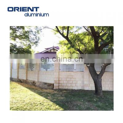 Hot sale aluminum Fence, metal slat aluminium fences,alluminium alloy fence panels for home garden