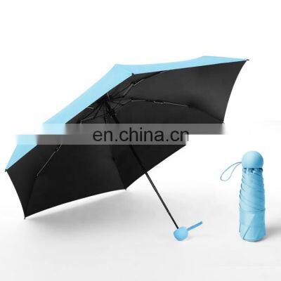 New Design Capsule Shaped Umbrella Super Mini Automatic 5 Fold Umbrella