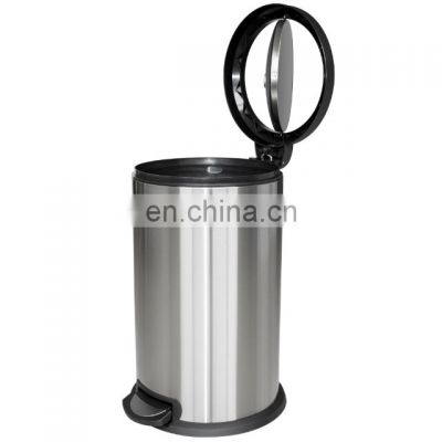 40L Swing Top Lid Pedal Bin Stainless Steel  with Finger Print Proof Waste Bin Satin Finishing  Soft Close Kitchen Waste Bin