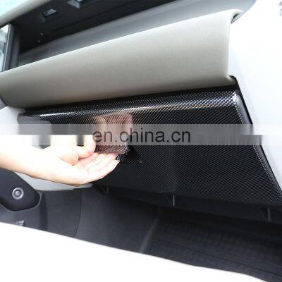 Auto Parts 20-21 for Land Rover Defender Co-pilot Storage Box Decorative Panel ABS Carbon Fiber Pattern 2-piece Set