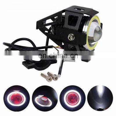 Hot Selling Angel Eyes Led Spot Light for Motorcycle Mini U7 Transformer Flash Led Light for Motorcycle photo-3