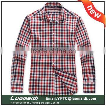 Original equipment manufacture price 2015 yam dyed man shirt/man shirt latest design/brand plaids shirt made in China