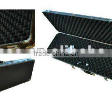 hanadle equipment military carrying gun case for rifle,ABS aluminum long gun case wholesale