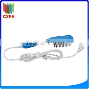 Hottest selling LCD display Hottest 2in1 PTC Heating electric hair straightener comb