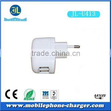 Dual Port USB 220v Wall Usb Charger Adapter EU Socket Mobile Phone Travel Charger Usb Travel Charger photo-6