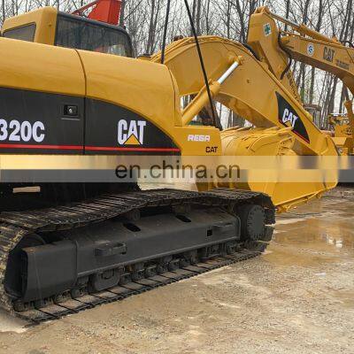 Low working hours cat 320c excavator , CAT digger with breaker , Used cat 320b 320c 330c 330b 330d