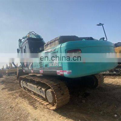 Kobelco construction machinery used hydraulic excavator sk350d sk350 sk350-8 excavator with breakerline