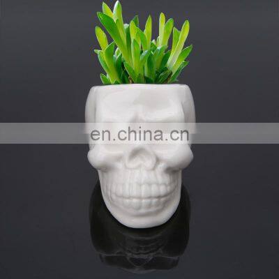 Wholesale Human Head Planters Mini Pots Succulents Balconies Small Ceramics Flower Pot For Halloween Diy Decoration