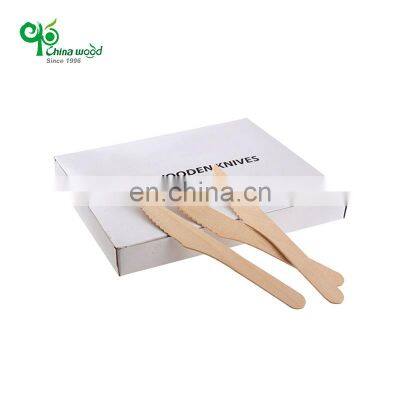 Yada Chinawood Ensemble Couvert de Table Cuillere Fourchette Couteau Bulk Birch Wood Custom Spoon for Airplane Meal photo-3