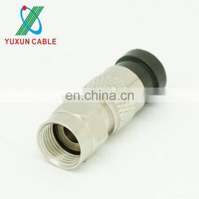 YUXUN F-тип разъема RG 6 самозакрепляющийся разъем RG6 photo-3