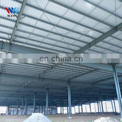 Cheap Warehouse Large Space Portable Warehouse Metal Building Prefabricated Steel Structure Goat Farm Building French photo-4