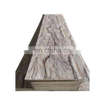 Metal siding panel paypal pu stone wall panel fireproof pu roof panel