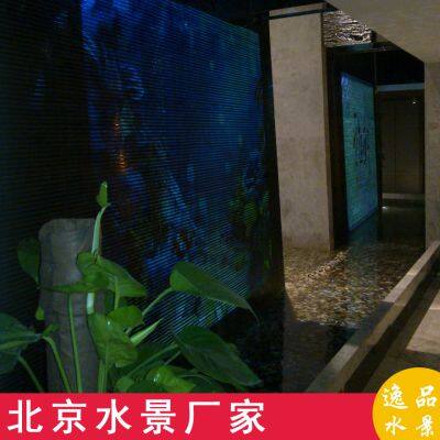 Water Curtain Wall | A Landscape of Artificial Flowing Water Background Wall | Beijing Glass Water Curtain Wall photo-2