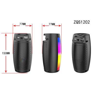 Portable Gift Outdoor Smart Mini Dj Party Bass Wireless Sound Led Colorful Light Pulse Portable Speaker photo-2