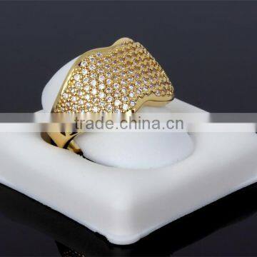 Sexy Women Lip Design Banquet Jewelry Fashion Pave Setting Cubic Zirconia Finger Ring photo-4