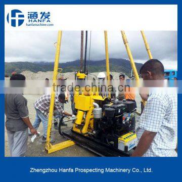 Welcomed!!! HF130 Trailer skid mounted drilling rig