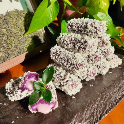 Delicate Purple Melody Taro Puff - Crispy Outer Layer Creamy Taro Filling Perfect for Tea Time Snacks